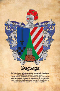 Escudo heráldico del apellido PAGOAGA