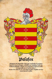 Escudo heráldico del apellido PALAFOX