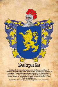 Escudo heráldico del apellido PALAZUELOS