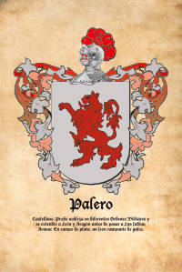 Escudo heráldico del apellido PALERO