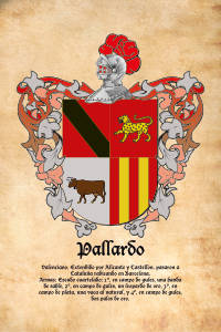 Escudo heráldico del apellido Pallardo