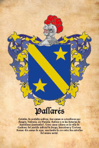 Escudo heráldico del apellido PALLARES