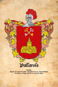 Escudo heráldico del apellido PALLAROLS