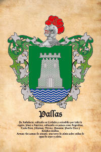 Escudo heráldico del apellido PALLAS