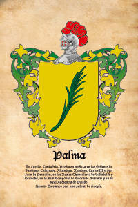 Escudo heráldico del apellido PALMA