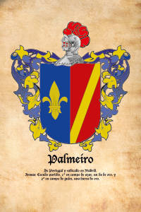 Escudo heráldico del apellido PALMEIRO
