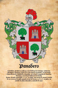 Escudo heráldico del apellido PANADERO