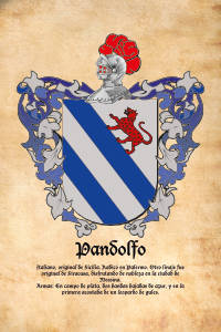 Escudo heráldico del apellido PANDOLFO