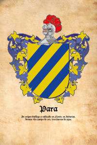 Escudo heráldico del apellido PARA