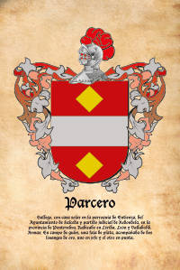 Escudo heráldico del apellido PARCERO