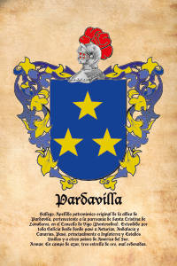 Escudo heráldico del apellido PARDAVILLA