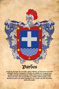 Escudo heráldico del apellido PARDOS
