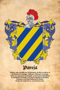 Escudo heráldico del apellido PAREJA