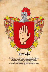 Escudo heráldico del apellido PAREJO
