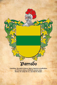 Escudo heráldico del apellido PARRADO