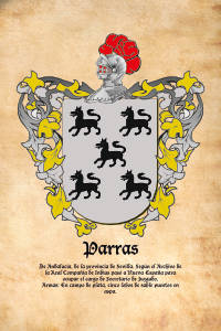 Escudo heráldico del apellido PARRAS