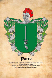 Escudo heráldico del apellido PARRO