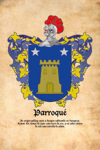 Escudo heráldico del apellido Parroqué