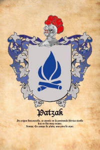 Escudo heráldico del apellido Patzak