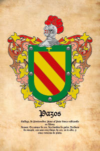Escudo heráldico del apellido PAZOS