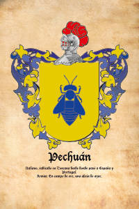 Escudo heráldico del apellido PECHUAN