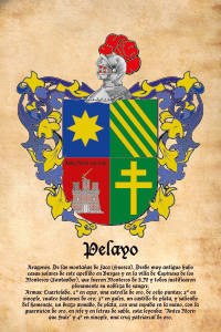 Escudo heráldico del apellido PELAYO