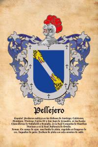 Escudo heráldico del apellido PELLEJERO