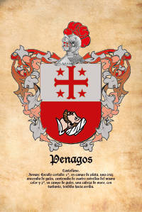 Escudo heráldico del apellido Penagos