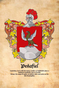 Escudo heráldico del apellido PEÑAFIEL