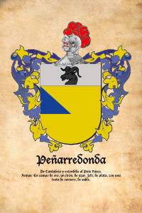 Escudo heráldico del apellido PEÑARREDONDA
