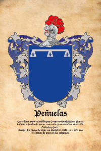 Escudo heráldico del apellido PEÑUELAS