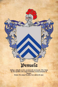 Escudo heráldico del apellido PENUELA