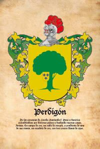 Escudo heráldico del apellido PERDIGON
