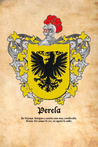 Escudo heráldico del apellido PERELA