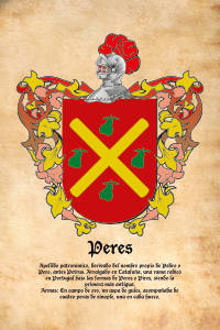 Escudo heráldico del apellido PERES