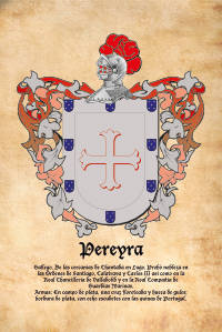 Escudo heráldico del apellido PEREYRA
