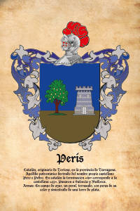 Escudo heráldico del apellido PERIS