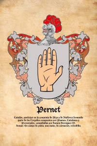 Escudo heráldico del apellido PERNET