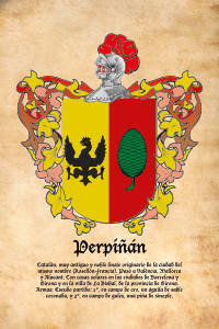 Escudo heráldico del apellido PERPIÑAN