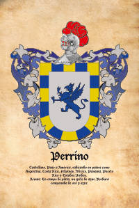Escudo heráldico del apellido PERRINO