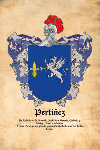 Escudo heráldico del apellido PERTIÑEZ