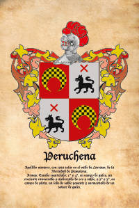 Escudo heráldico del apellido Peruchena