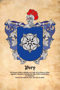 Escudo heráldico del apellido PERY