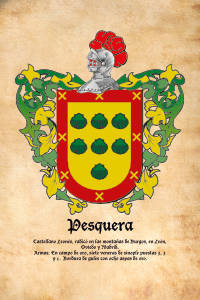 Escudo heráldico del apellido PESQUERA