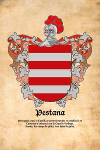 Escudo heráldico del apellido PESTANA