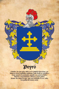 Escudo heráldico del apellido PEYRO