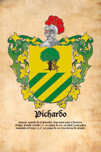 Escudo heráldico del apellido PICHARDO