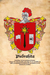 Escudo heráldico del apellido PIEDRAHITA