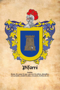 Escudo heráldico del apellido PIFARRE