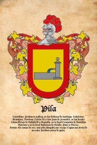 Escudo heráldico del apellido PILA